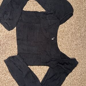 Hollister Black Textured Knit Top
